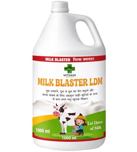 Image of Milk Blaster LDM Cattle Feed Supplement, Nutritional Mineral Mix and Additive for Dairy Livestock and Large Animals for Use in Daily Feed Rations | 1000 ml