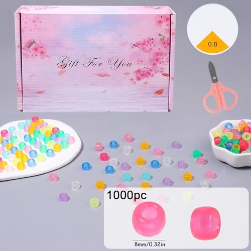 Perles Kandi 6 x 9 mm en 5 styles pour fabrication de bijoux DIY