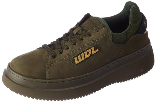 Woodland Mens Olive Green Leather Casual Shoes-8 UK (42EU) (GC 4445122) (B0CRVKCG39) Amazon Price History, Amazon Price Tracker