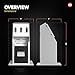 Self Service Kiosk POS Stand - CTA POS Kiosk with CPU & Printer Compartments for Digital Signage Displays TV's & Monitors up to 33 Pounds - for Restaurants, Retail & Business - White - (ADD-SSKPCW)