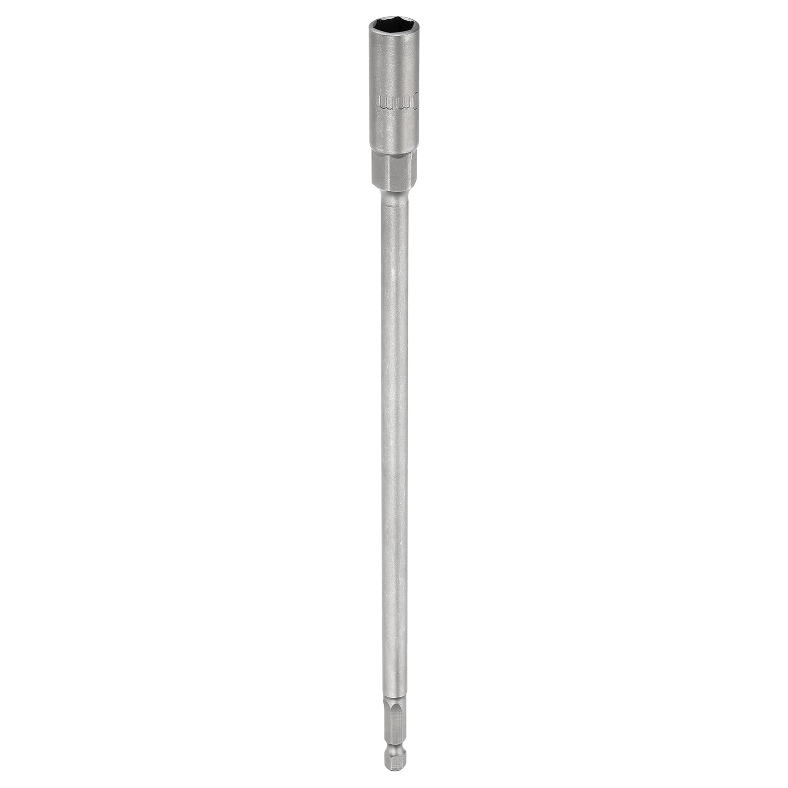 sourcing map Nut Driver Drill Bit 10mm Metric Socket 1/4" Hex Shank 10" (250mm) Extra Long 6-Point Sockets Quick Change 40Cr Steel Bolt Setters for Power Drill Drivers — image 1