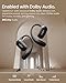 SHOKZ NEW OpenFit 2+ Open-Ear Headphones, Dolby Audio Enabled, Comfortable Earbuds with Soft Ear Hooks, 48H Playtime, IP55 Water-Resistant, USB-C Fast Charging, Wireless Charging, Carrying Bag, Black