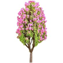 Lagerstroemia Artificial Tree Small Fake Plants for Home Office and Fairy Garden Miniature Landscape Decor