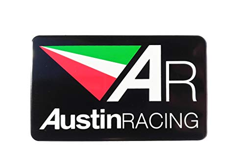 ADESIVO AUSTIN RACING STICKER PLACCA ALLUMINIO 3D