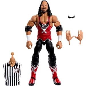 Mattel WWE Elite Collection Action Figure, SummerSlam X-Pac Collectible with Accessory & Referee Build-A-Figure Parts