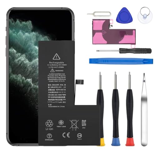 Yuntunele Battery for iPhone 11 Pro Max Upgraded New Battery Replacement for iPhone 11 Pro Max 6.5-inches((A2218 A2161 A2220) Professional Repair Tool Kits