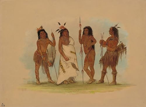 Tableaux Moderne Toile George Catlin pour Décoration de la Chambre à Coucher 60x90cm