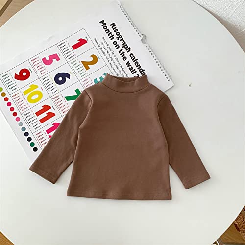 Toddler Baby Color Solid Long Sleeve Blouse Tops Pullover Sweatshirt Warm Fall Outfits Tops for Boys Girls4