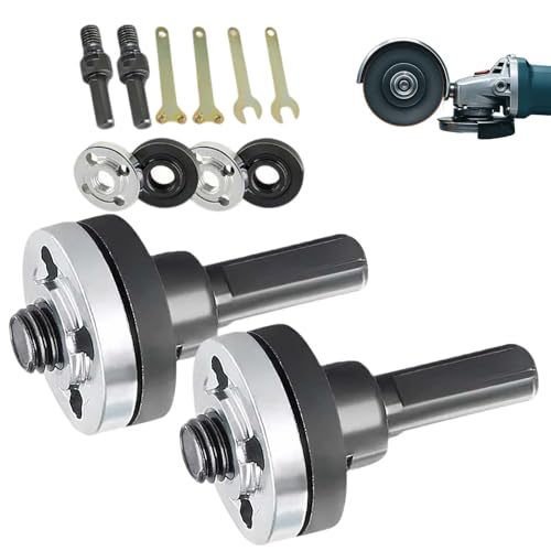 Angle Grinder Adapter for Drill with Replacement Nuts - 2 Sets