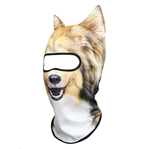 image for WTACTFUL 3D Animal Ears Balaclava Windproof Face Mask Cover Protection