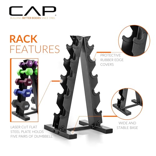 Image of CAP Barbell Neoprene Dumbbell Weights Pairs & Sets | Color Series