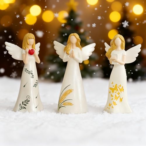 Weihnachtsdeko Engel Figur, 3 Stück Weihnachten Deko Angel Figuren...