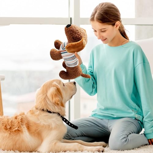 Lunaobrik Quietschendes Hundespielzeug, Spielzeug für quietschende Hunde, interaktives Hundespielzeug, Dackelform, Waschen, Spielzelle für aggressives