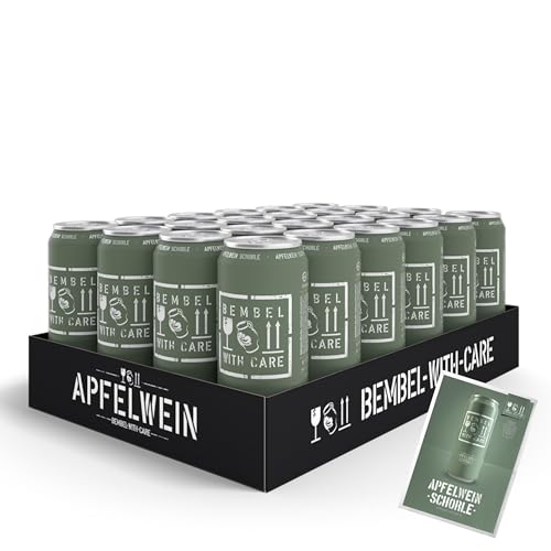 BEMBEL WITH CARE Apfelwein-Schorle (24 Dosen x 0 5l.) inkl. Pfand und einer BEMBEL WITH CARE Postkarte