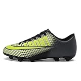 zapatos futbol americano adidas Cierre: Cordones SHZJZpara cesped artificial Zapatillas de Fútbol Unisex Adulto Botas de fútbol para Niños Zapatillas de Fútbol para Hombre botas futbol zapatos de fútbol del clavo,Amarillo,44
