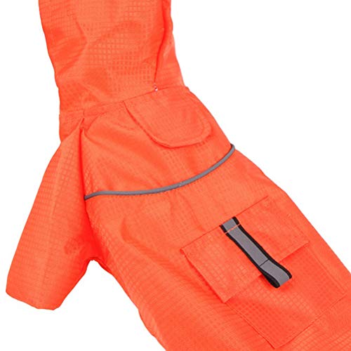 Roupas para cachorros-Capa de chuva reflexiva para cães de estimação Capa de chuva com capuz para an