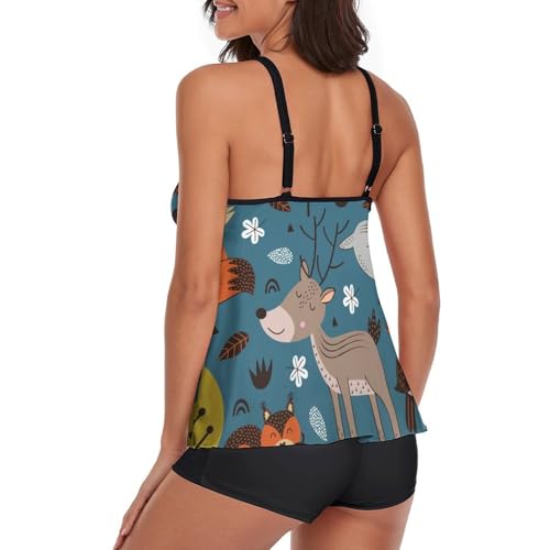 Ensemble bikini tankini renard de qualité supérieure avec finitions soignées - 3