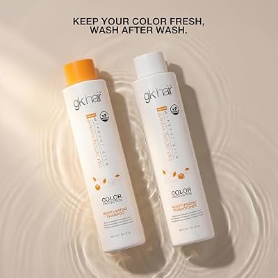GK HAIR Moisturizing Color Protection Shampoo & Conditioner Set 10.1 Oz Hydrating Repair for Dry, Coarse & Color Treated Hair Strengthening Protein Formula with Natural Oils & Plant Extracts