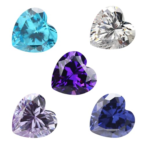 Pierre de zircone cubique 5A blanc violet marine lavande tanzanite pour création bijoux