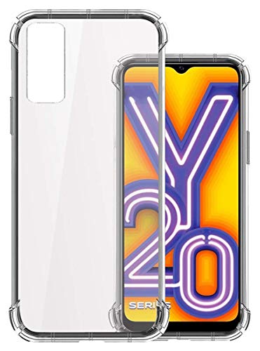 Image of Rubber Back Cover for Vivo V2027 / Vivo Y20i - Transparent
