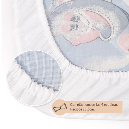 Miniatura 8 de Pack De 2 Sábanas Bajeras 100 Algodón Ajustables Color Blanco 60x120 Cm Para Capazo, Colchón, Moisés O Minicuna Transpirables Y Suaves Fácil Lavado Y Aptas Para Secadora