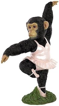 Amazon.co.jp: モンキー バレエダンサー 猿 踊り 像 置物 スタチュー