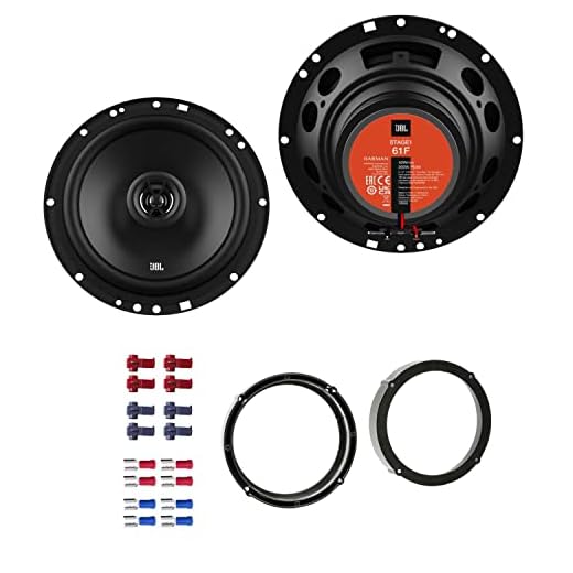 JBL Stage1 61F Lautsprecher mit Einbauset passend für Seat Arosa 1997-2004 Türen vorne 400 W 165mm 2 Wege Koax