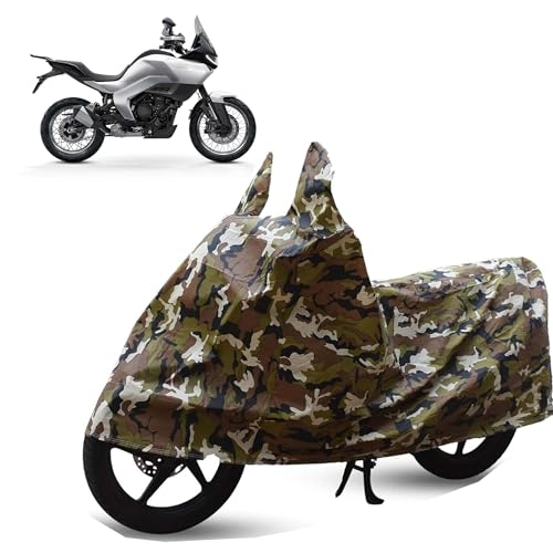Image of Sulfar Bike Cover for Norton Atlas (India) (Roadster) | Waterproof, Dustproof & UV Protected | All Weather Two Wheeler Cover (Army Green) New 2026 Variants