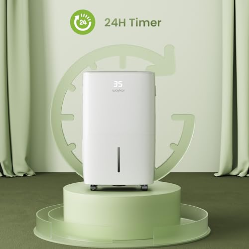 Image of Waykar 130 Pints 6,500 Sq. Ft Dehumidifier with Drain Hose for Commercial and Industrial Large Rooms, Warehouses, Storages, Home, Basements and Bedroom with 2.04 Gal Water Tank