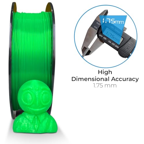 Image of NFIL3D Premium HS PLA+ Clear Green - 3D Printing Filament | Compatible with All 3D Printers | 1.75mm | 1Kg Nett Weight
