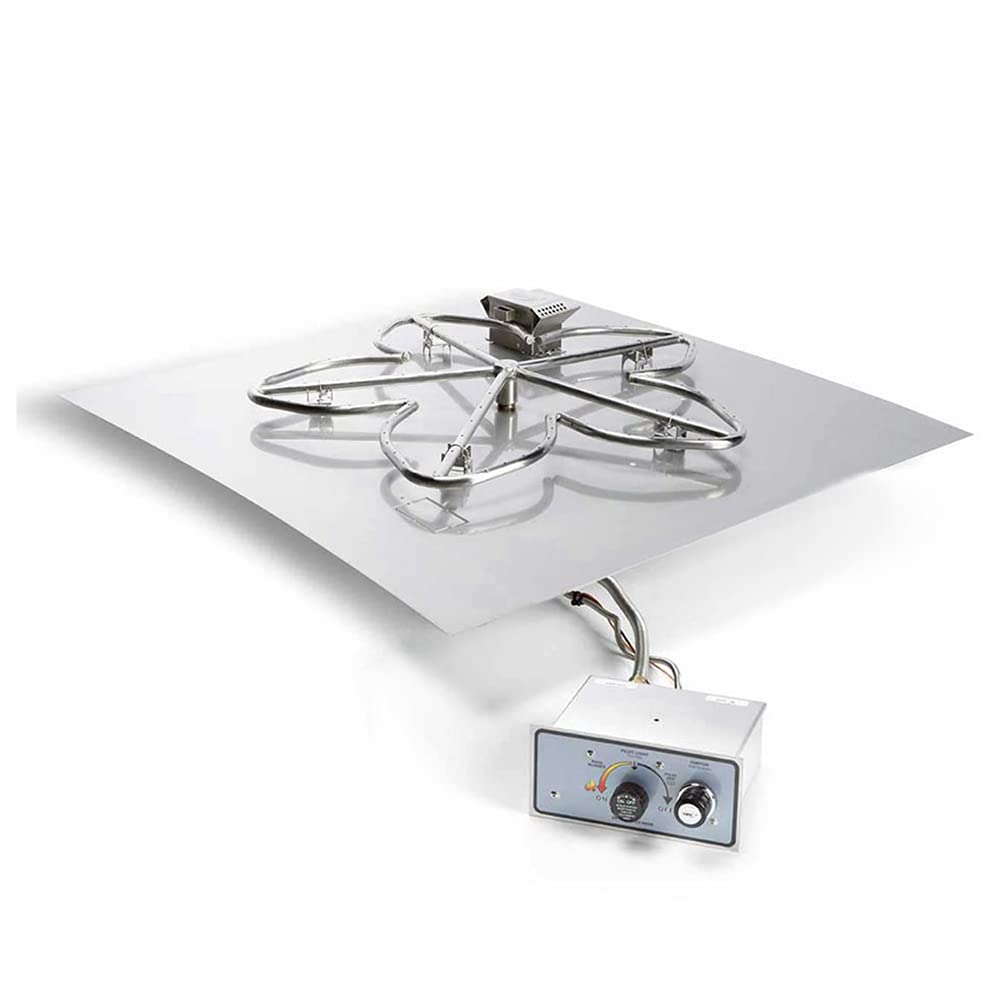 HPC fire pit in operation with flames