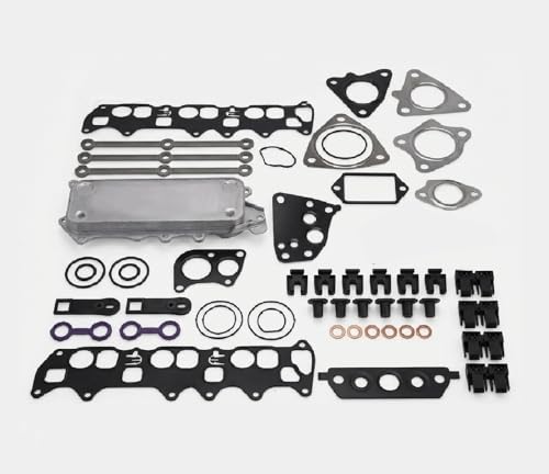 Dichtung Reparatur Satz inkl Ölkühler Kit für OM642 Passend für Mercedes W204 S204 W211 W164 GLC GLE 320 350 CDI 2005-2019 Dichtung Ansaugkrümmer 6420903237 A6420907737