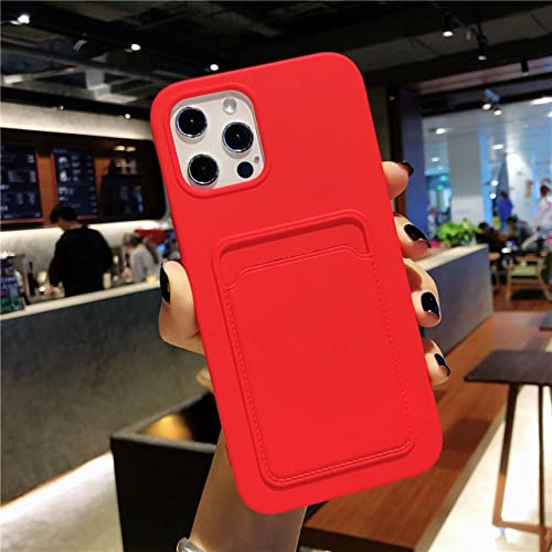 Étui de téléphone pour iPhone 14 13 12 Pro Max avec porte-carte souple T8