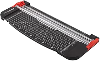 Vantage Paper Cutter (Handy Rotary Cutter with 5 to a Maximum of 12 Sheets Cutting Capacity, up to DIN A4), Black, 300 mm (40001-16868)