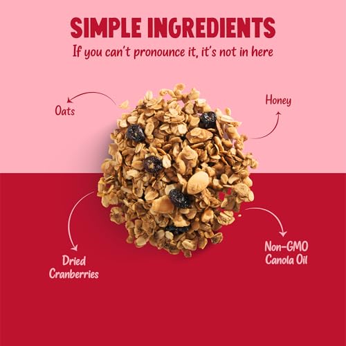 Image of Kelly's Four Plus Granola Cereal, Cranberry Nut, 12 oz (Pack of 6)