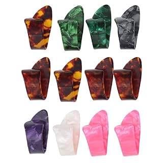12 Pièces Médiators de Guitare Colorés Médiators de Pouce en Celluloïd Général avec Boîte de Rangement pour Guitare… - Les Beatles, Paul McCartney, John Lennon, RIngo Starr, George Harrison