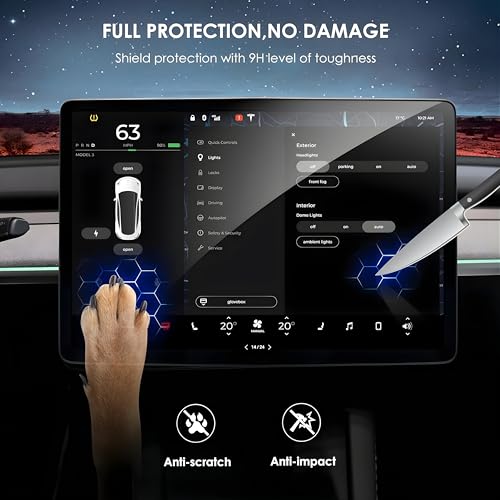 Image of OHAYO Screen Guard Combo for MG Windsor EV & EV Pro 2024-2025 | Compatible with Exclusive, Essence, Exclusive Pro & Essence Pro | 15.6 inch Infotainment Screen + 8.8 inch LCD Instrument Cluster Protector | Car Accessories (Not Tempered Glass)