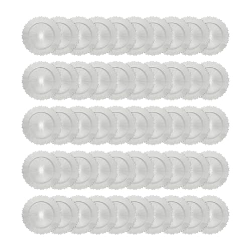 Platos base redondos 13 pulg, 50 unidades plástico miniatura 1