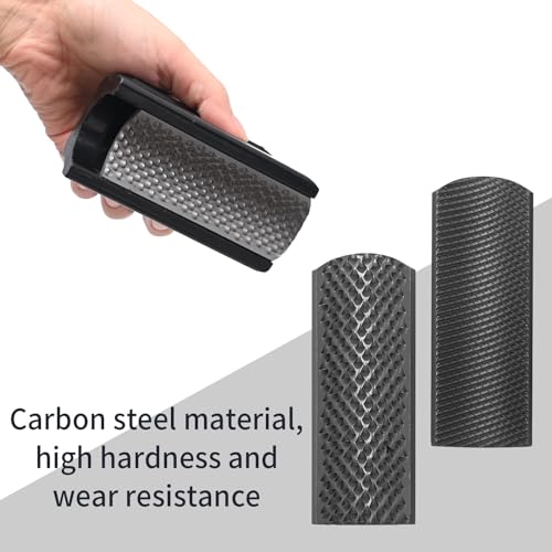 LIDSCURA Ferramenta de aparar casco de lixa de raspa Farrier, com dentes grossos e finos para o repa