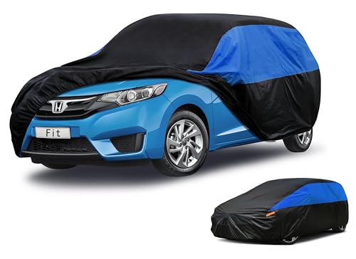 Image of GUNHYI Honda Car Cover Custom Fit Honda Fit Waterproof All Weather, Lightweight Full Exterior Cover for Automobiles Outdoor Sun UV Rain Dust Snow Wind Protection.