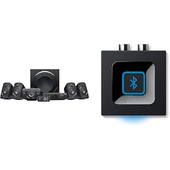 Logitech Z906 5.1 sound system + Logitech Bluetooth wireless audio receiver