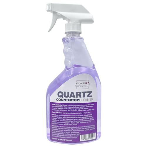 Stone Pro Quartz Countertop Cleaner - 32 Ounce Spray Bottle