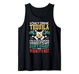 Solo bebo tequila en 2 ocasiones cuando es mi cumpleaños y cuando no es - Esto es para hombres y mujeres que se distraen fácilmente por el tequila. Ideal para un orgulloso bebedor de tequila que celebra el Cinco de Mayo. Un traje de tequila para llevar en una fiesta de tequila.