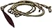 Buffalo Leather Natural Rawhide Romel Rein with Leather Popper