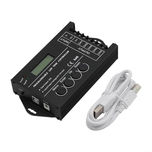 TC420 Contrôleur éclairage programmable programmateur horaire LED RGB 12V 24V