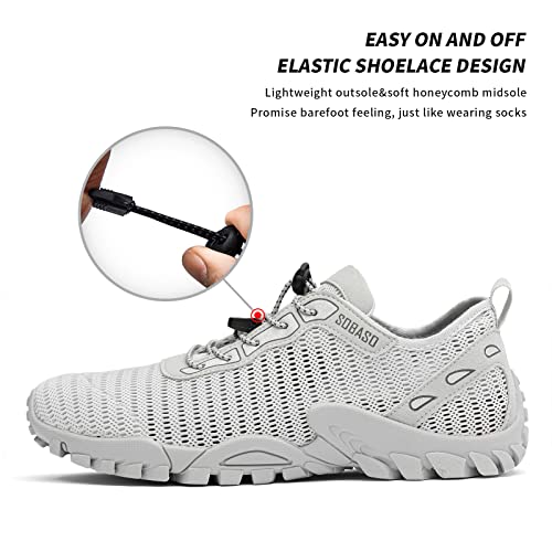 Image of SOBASO Water Shoes Women Men Quick Drying Swim Beach Aqua Shoes for Water Sport Diving Hiking Sailing Travel