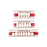 Easyinsmile Dental Synthetic Resin Teeth Acrylic Denture False Tooth for Adults Full Set/Anterior/Posterior (Full Set 425+U37+32, A1)