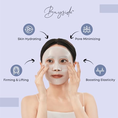 Collagen Face Mask | Hydrating Beauty Skincare Face Mask for Glass Skin, Revitalizing Overnight Collagen Facial Mask for Wrinkles, Selfcare Sheet, Moisturizing Facial Skin Care Product for Women & Men - Image 4