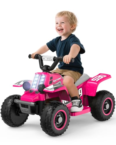 ANPABO 6V Kids ATV, 4 Wheeler for Kids w/LED Headlight...