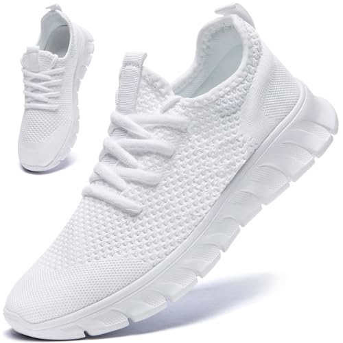 QIJGS White Tennis Shoes Womens Running Sneakers Non Slip...